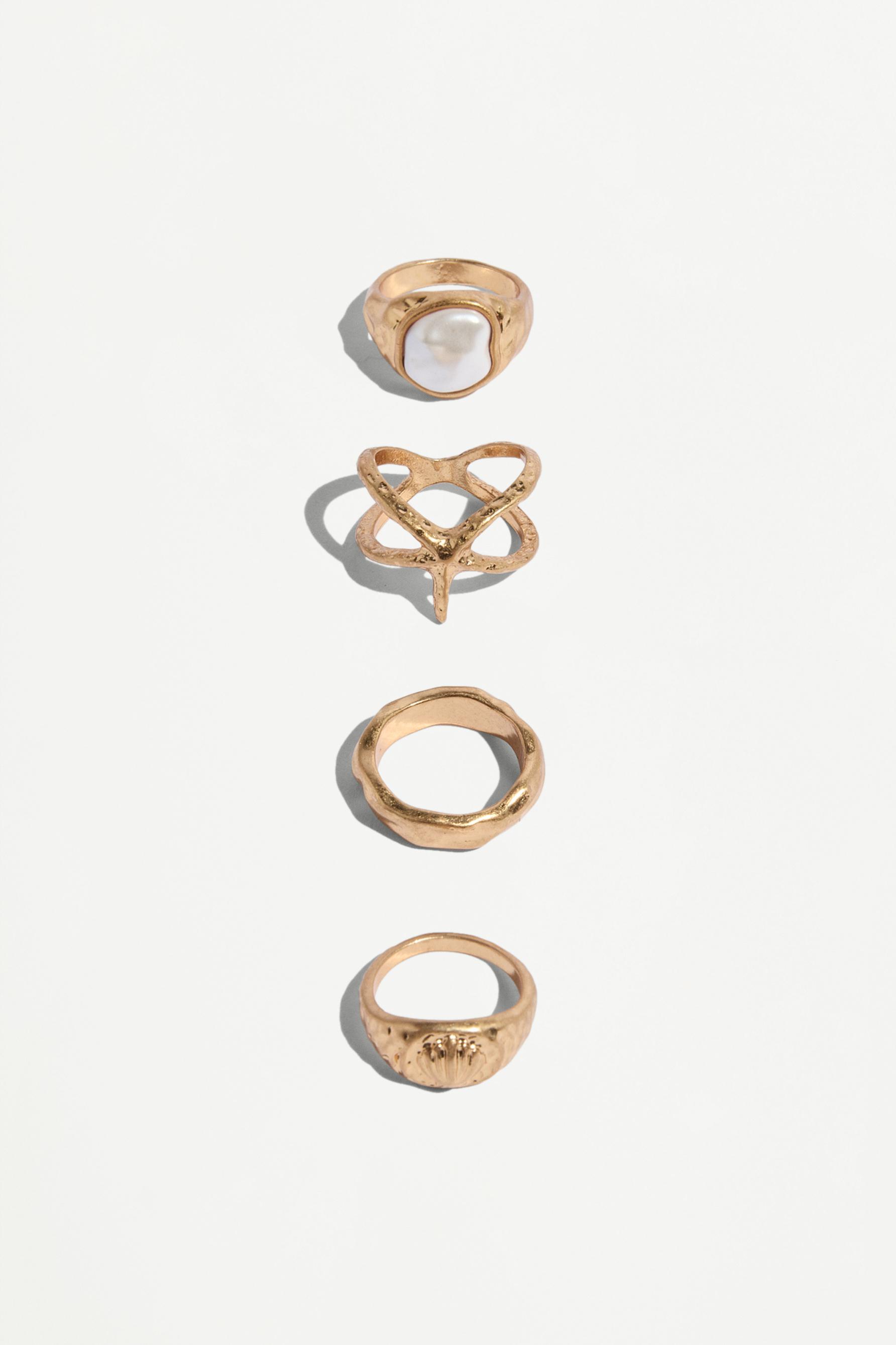 Anillos dorados (Pack 4)