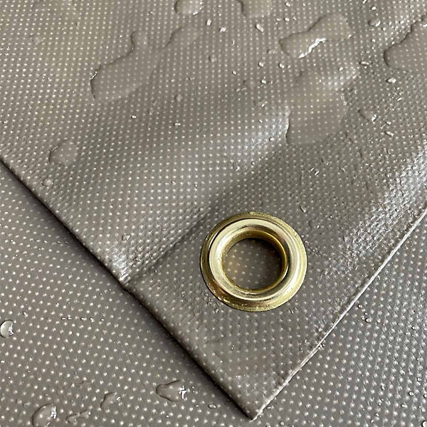 Bâche pour Carport 3x3 m Taupe - Garantie 8 ans TECPLAST - LP640CP - Toile PVC étanche pour abri de voiture