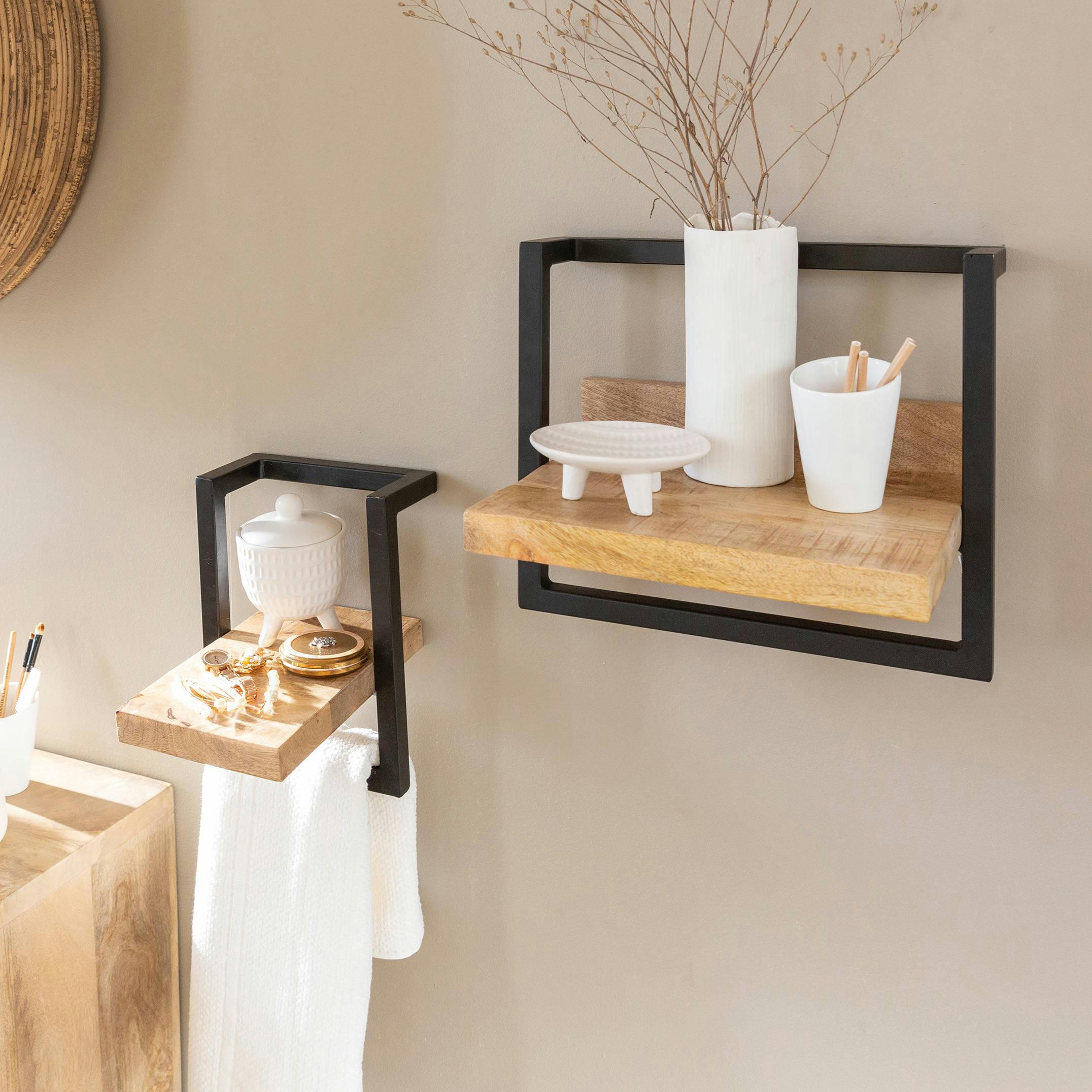 JOIE - Etagère en bois marron 35 cm