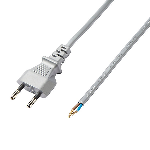 Cordon de lampe avec interrupteur métal Diall 2m