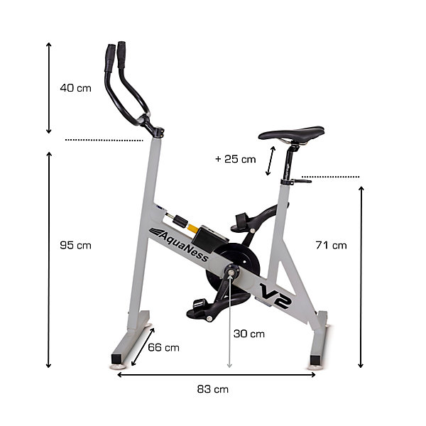 Aquaness - Aquabike V2 - Vélo de piscine