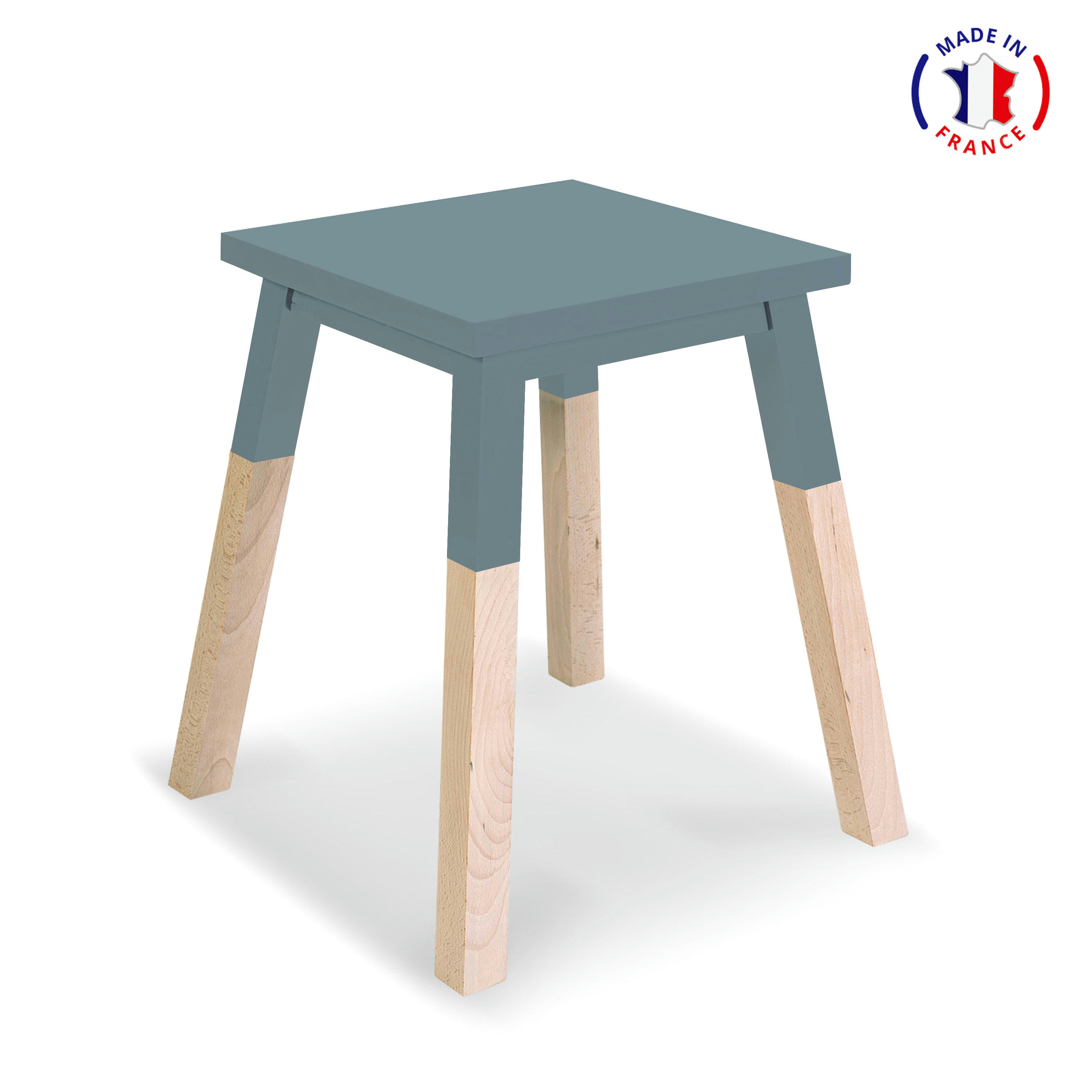 EGEE - 2 tabourets laqués en frêne, assise 35 cm