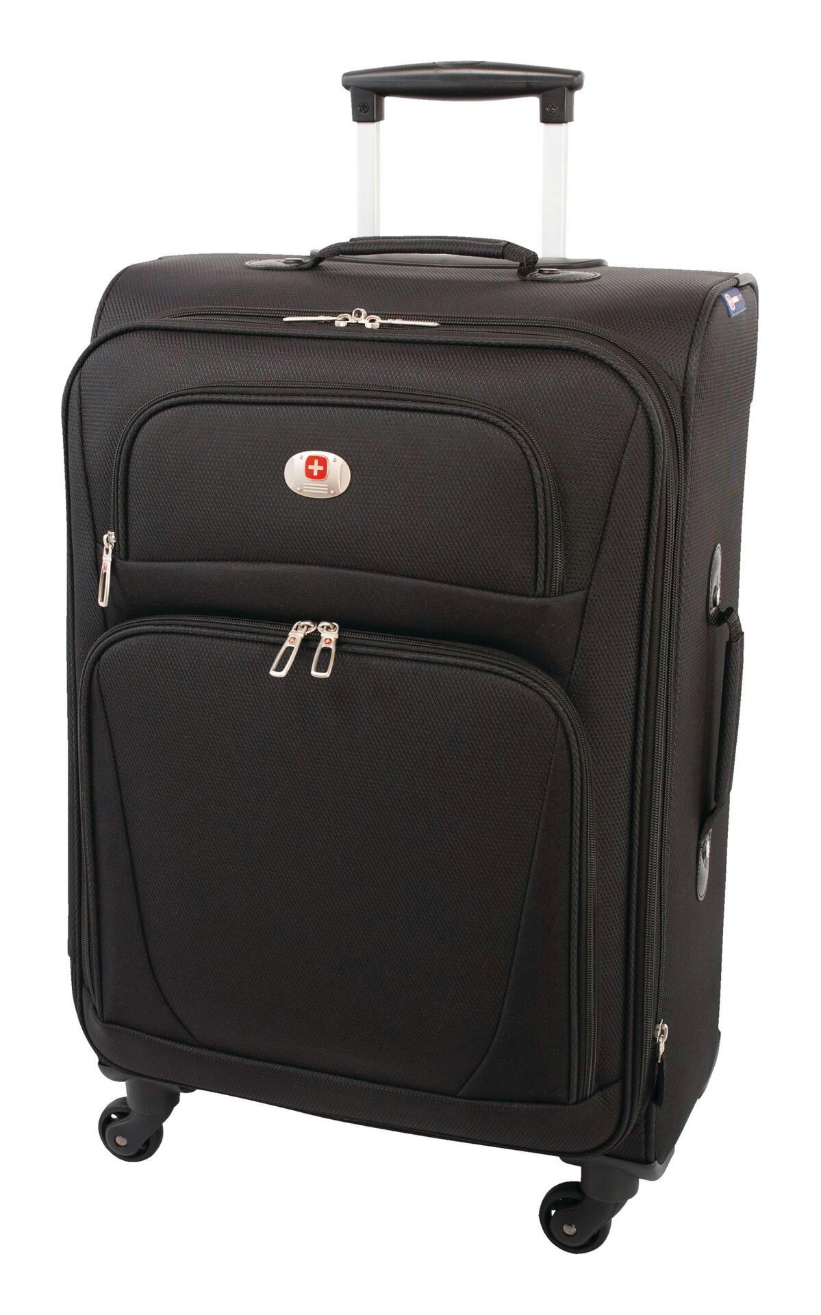 Swiss Alps Canadian Collection Expandable Softside Spinner Wheel Travel Luggage Suitcase, 23-in