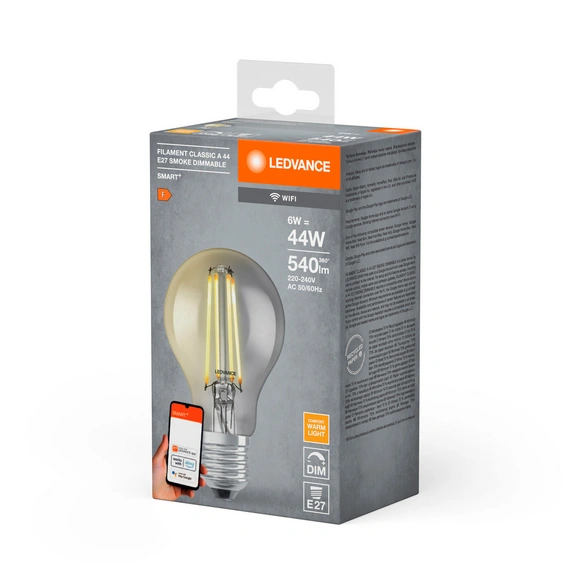 LED-Leuchtmittel »SMART  WiFi Filament Classic Dimmable«, 6 W, E27, warmweiß