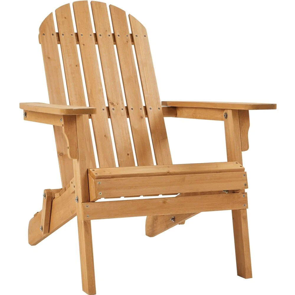 Yaheetech Folding Adirondack Chair Solid Wood Garden Chair