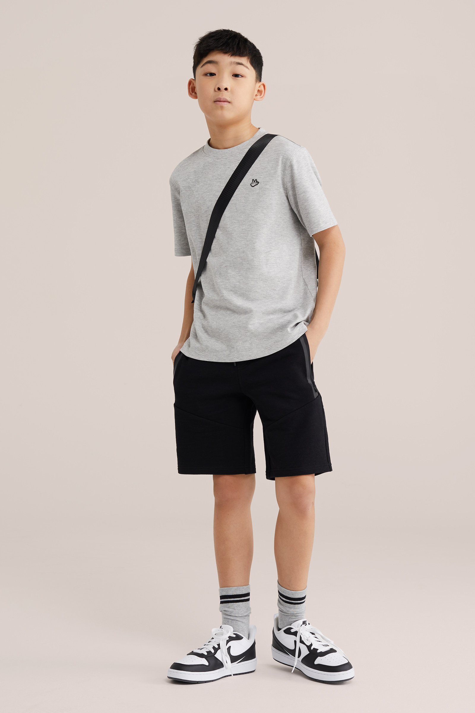 Jongens regular fit sweatshort