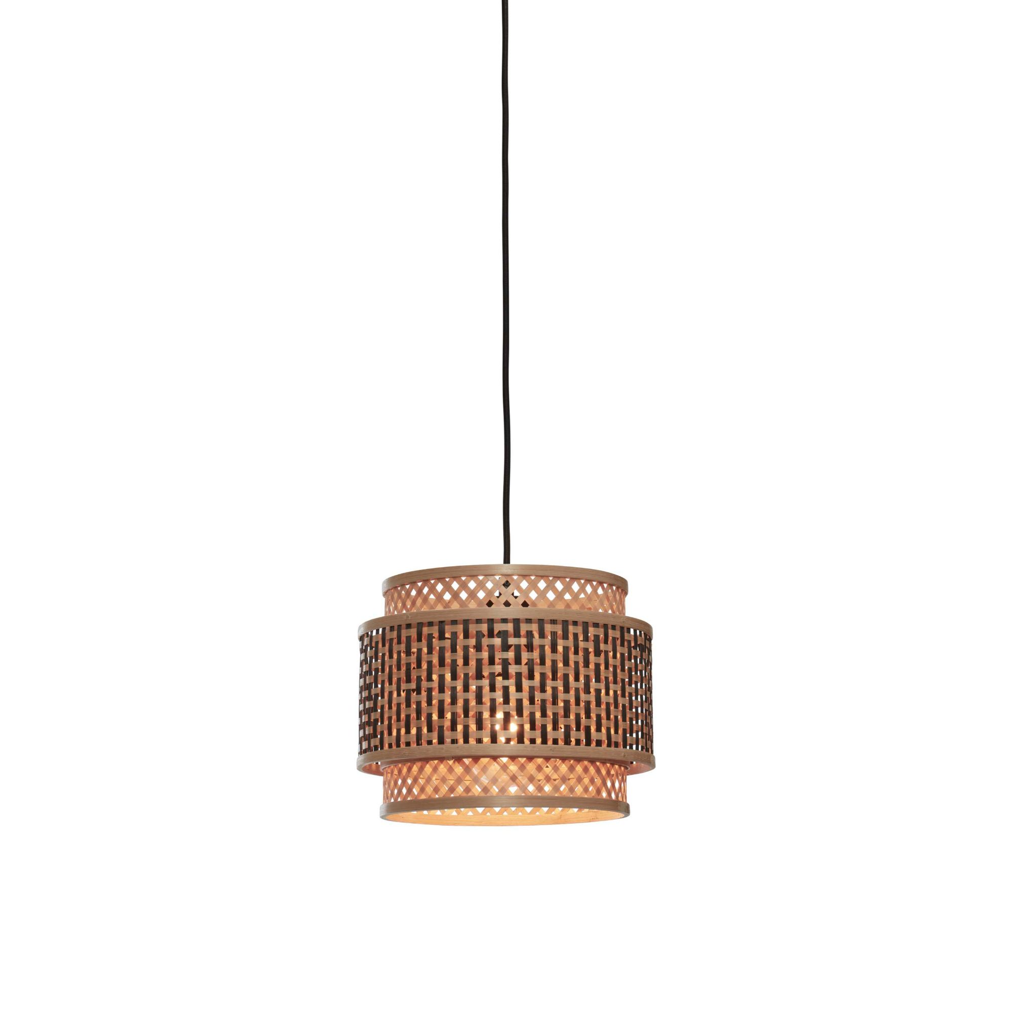 GOOD&MOJO hanglamp Bhutan - bruin - Ø18cm