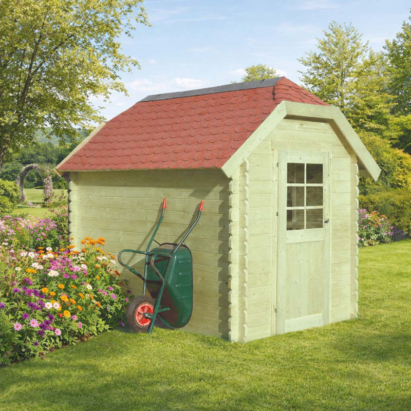 Abri de jardin en bois Galway traité 28 mm 1,98 x 2,98 m SOLID