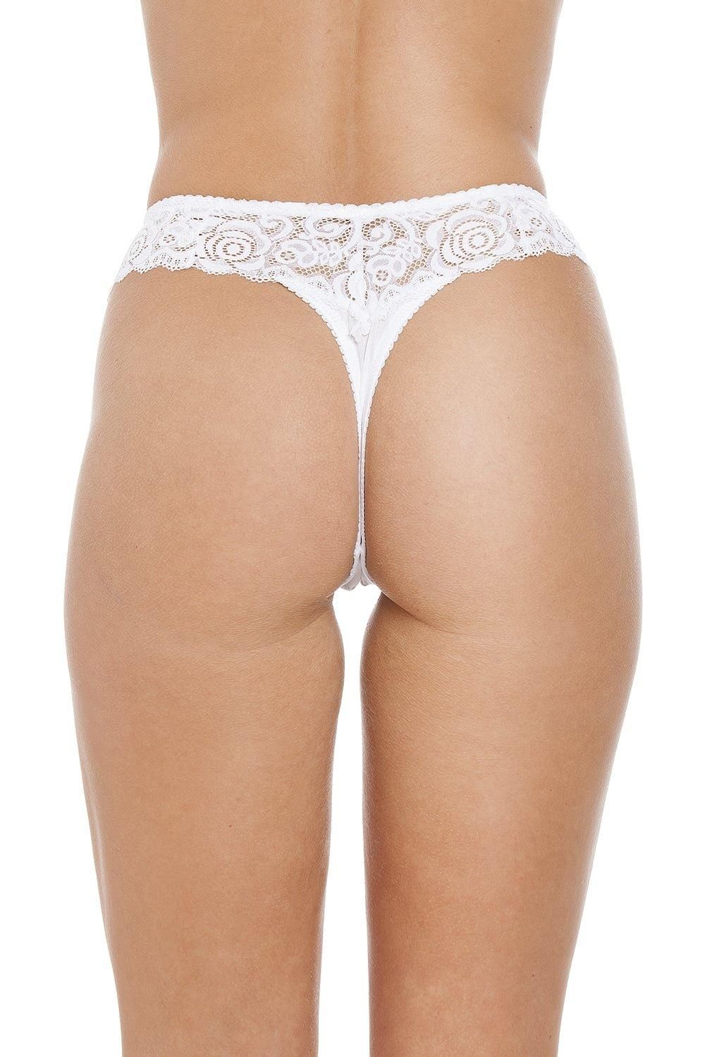 Camille Three Pack Floral Lace Melody Thong