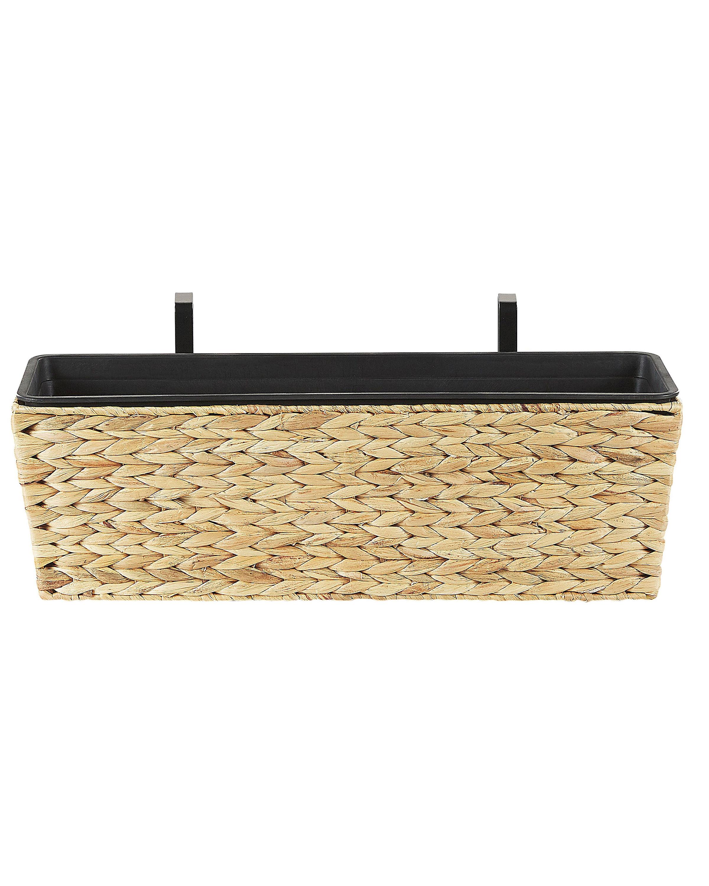 Plant Pot KAWALA Water Hyacinth 60 cm Sand Beige