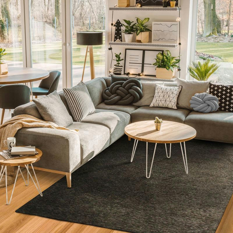 INTENSE - Tapis texturé vintage taupe 160x230