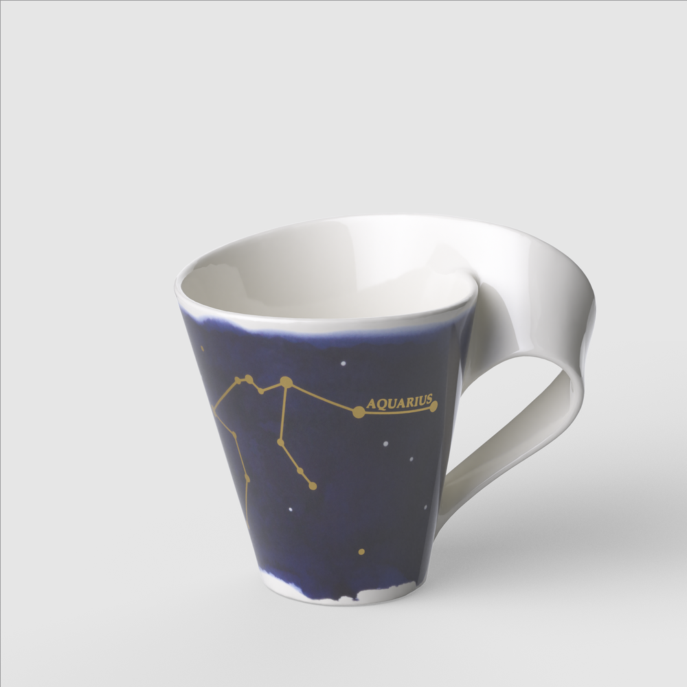NewWave Mug - Multi-colored, 8.2 oz, Premium Porcelain