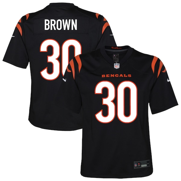 Chase Brown Cincinnati Bengals Nike Youth Youth - Black/Orange