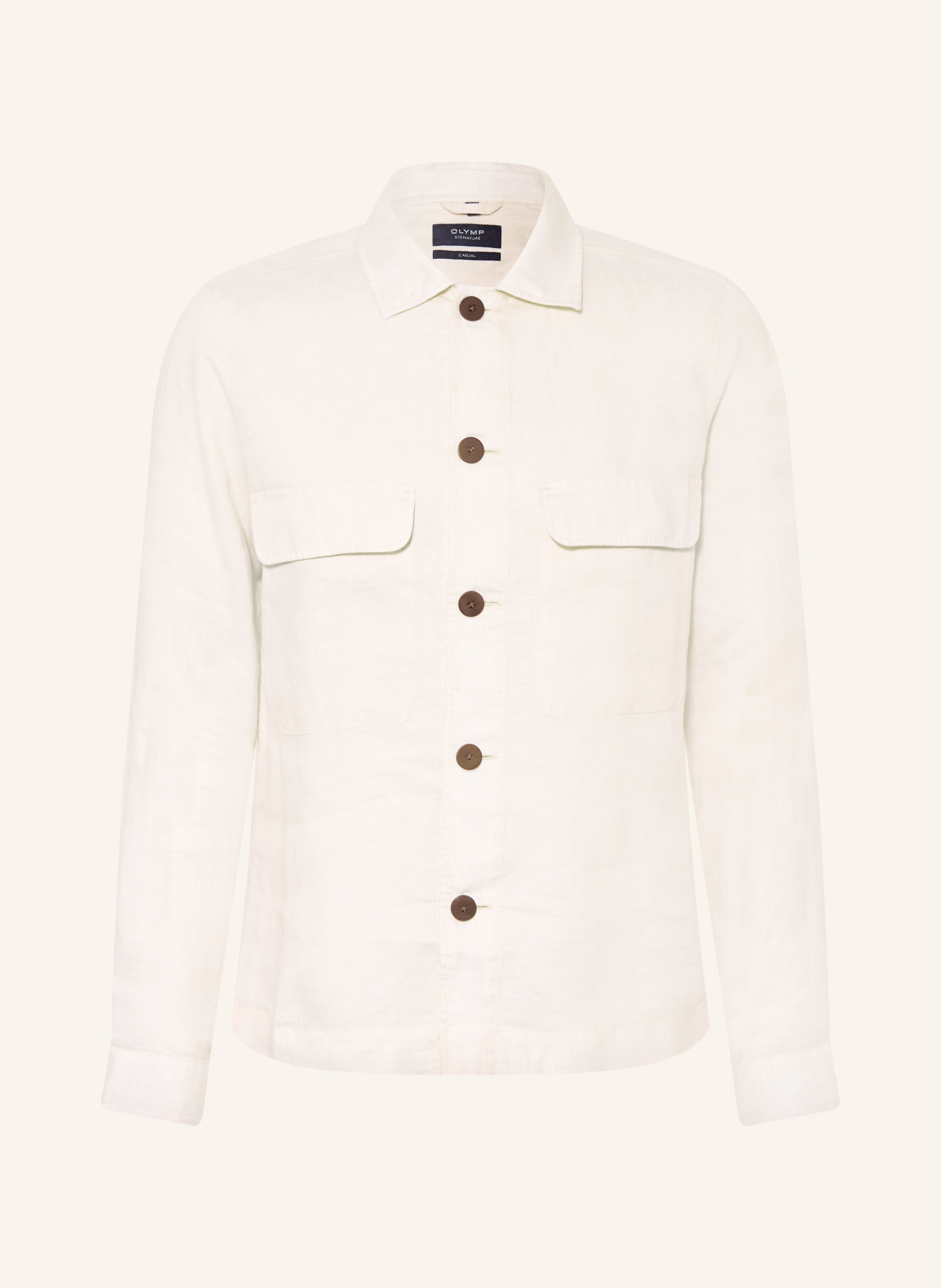 OLYMP SIGNATURE Overshirt aus Leinen