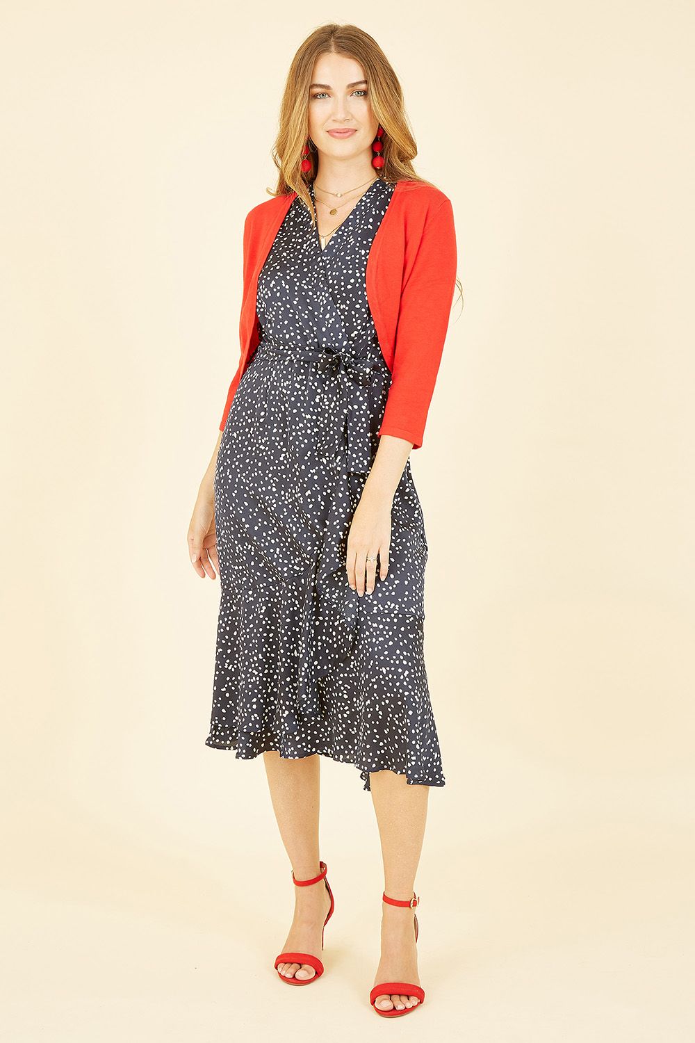 Yumi Red Knitted Bolero