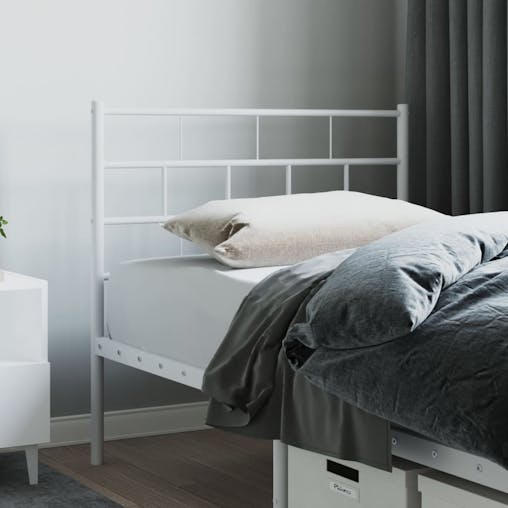 NNEVL Metal Headboard White 107 cm