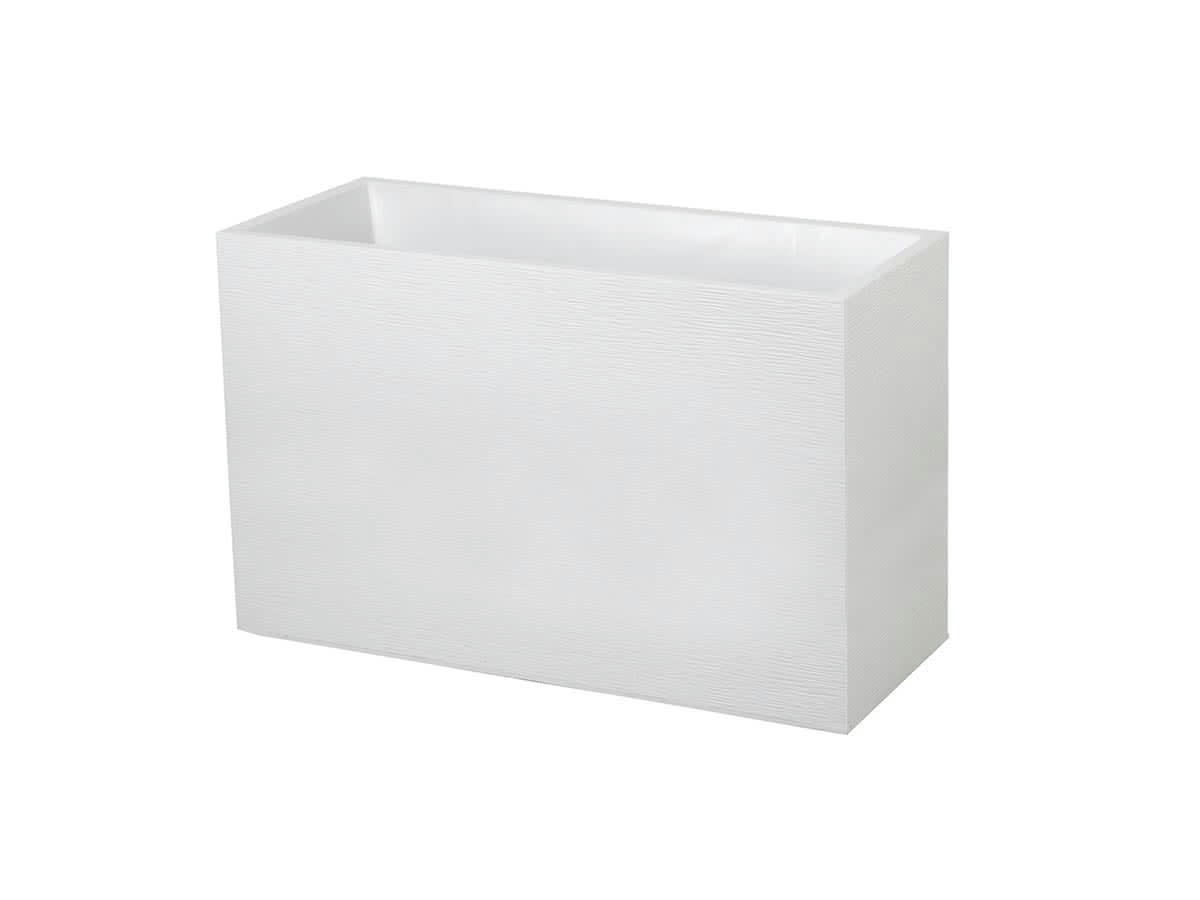GRAPHIT - Jardinière muret 100x39x60 cm en polypropylène blanc