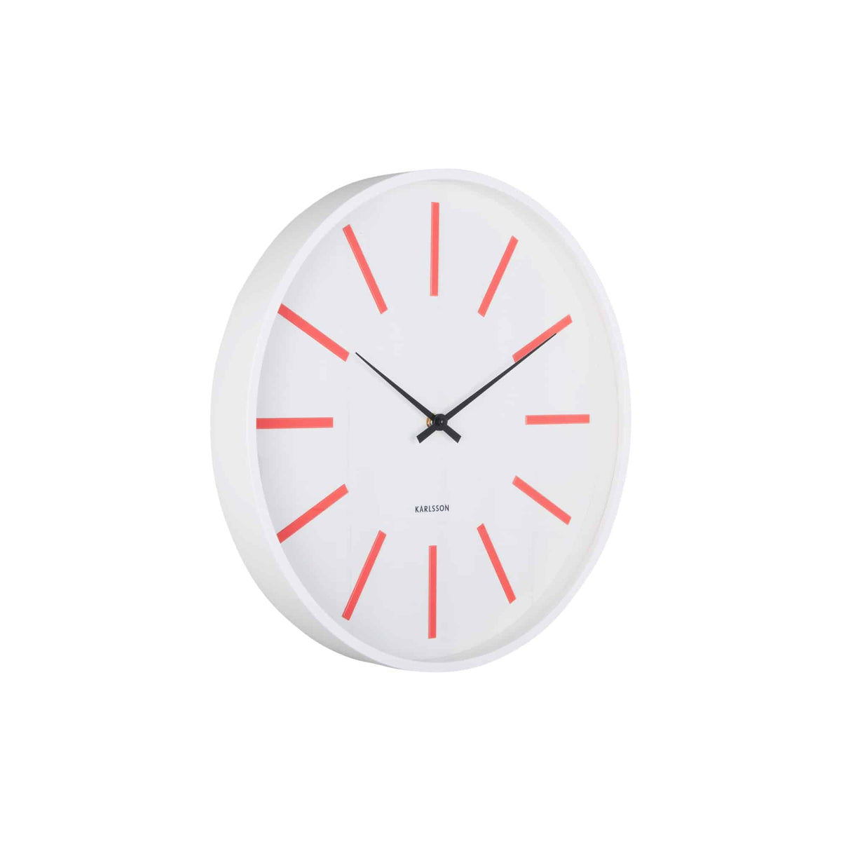 Karlsson wandklok Arruga Retro - rood - Ø40cm
