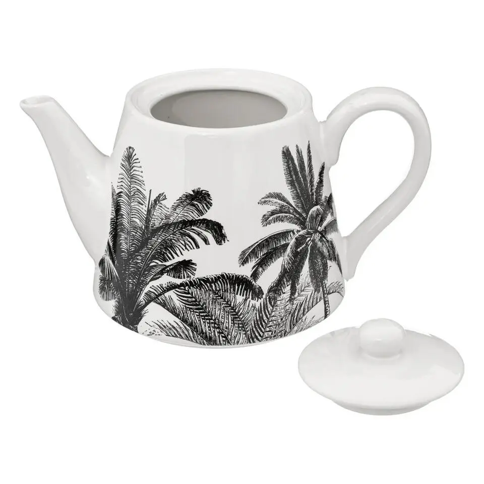 Secret de Gourmet Theepot Botanic - Keramiek - wit - 800 ml