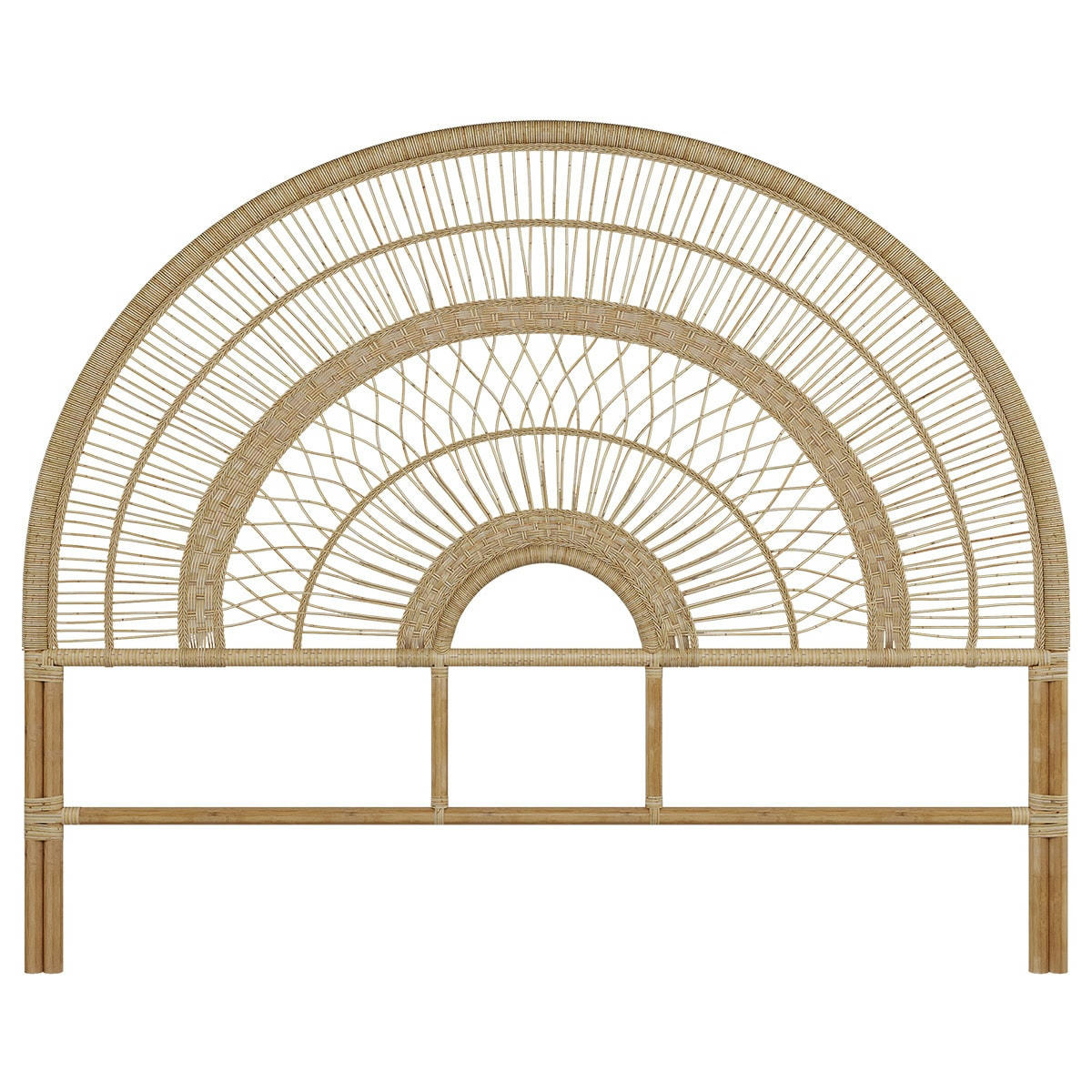 ASTÉRIA - Tête de lit en rotin naturel 160 cm