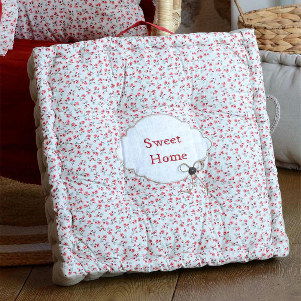 AMELIA - Coussin de sol coton 45x45cm