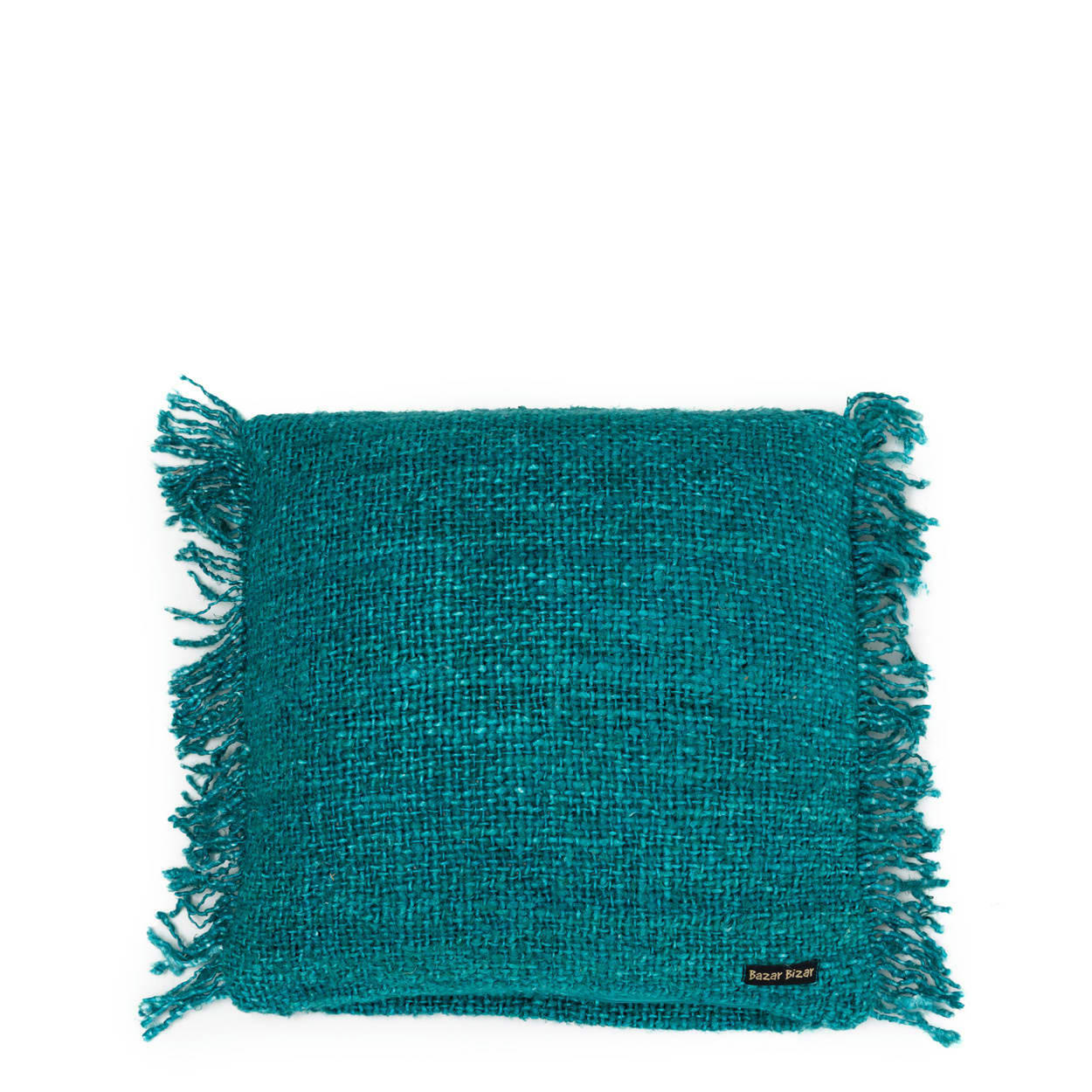 OH MY GEE - Coussin en coton aqua 40x40