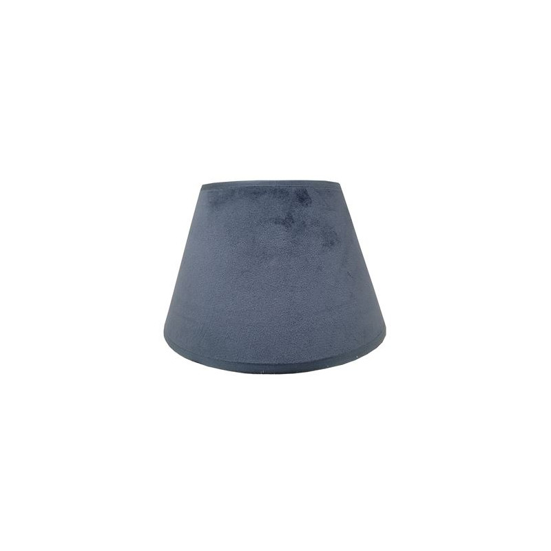 Abat-jour Conica bleu velours Ø 30 cm NIEDERAU