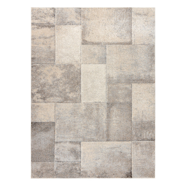 Dywan FUSION 1200 krem / beż - Geometryczny, nowoczesny, 80x150 cm