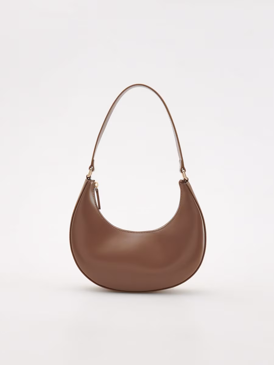 Leather Baguette Bag