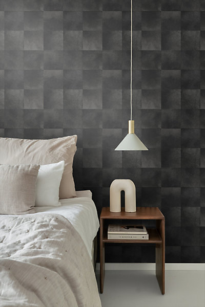 Origin Wallcoverings papier peint motif en peau d'animal gris charbon de bois 53 cm x 10.05 m