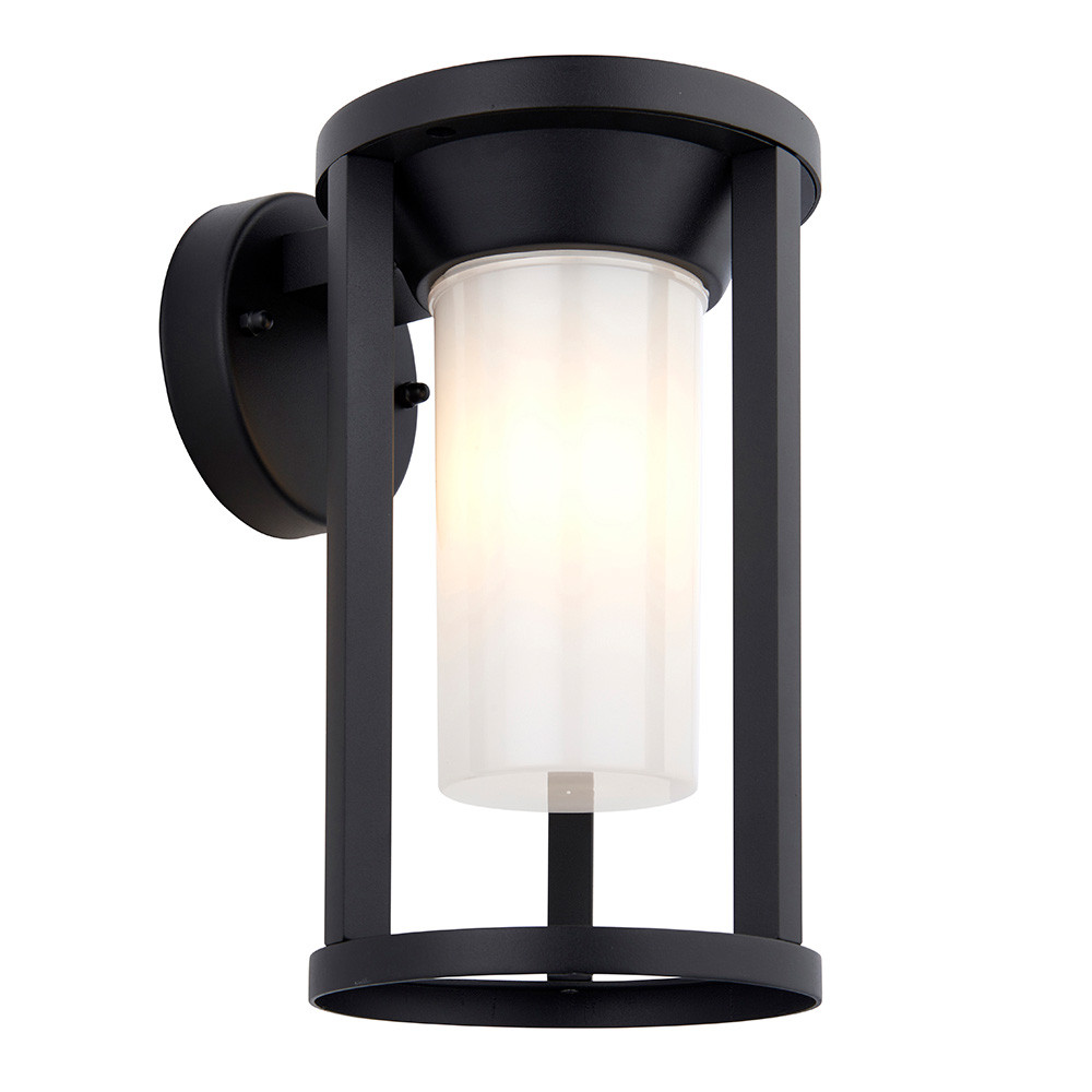Kinkiet zewnętrzny BRADEN tuba czarno-biały 1xE27x10W IP44 Endon