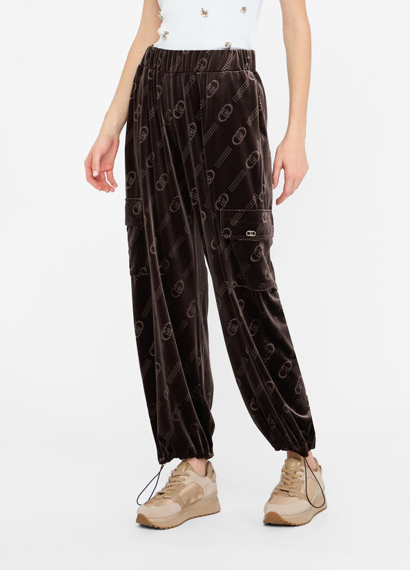 Pantaloni jogging in ciniglia