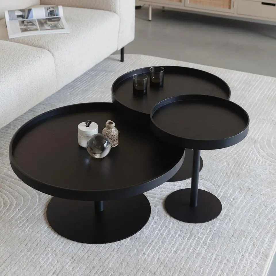 Puur - Lars sidetable zwart M