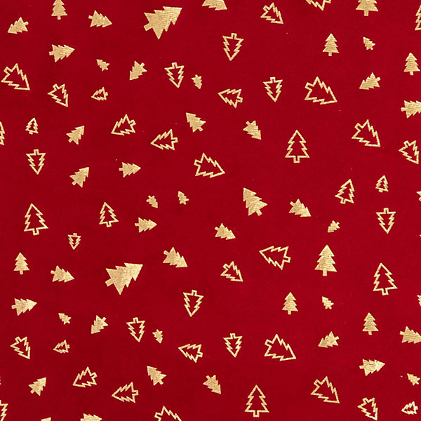 Chemin de table de Noël Sapin effet velours
