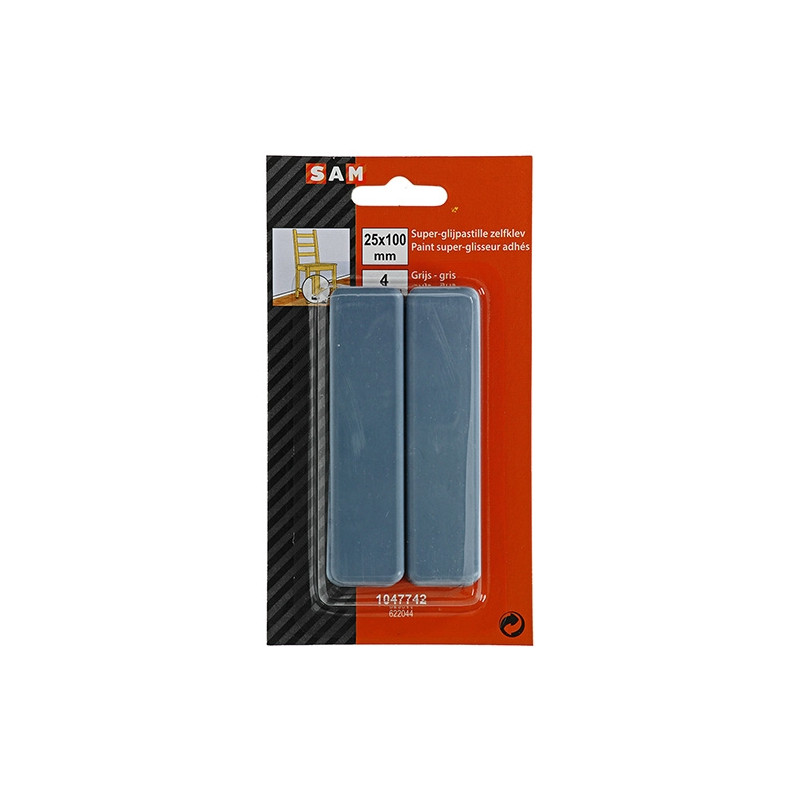 Patin glisseur adhésif 100 x 25 mm 4 pièces