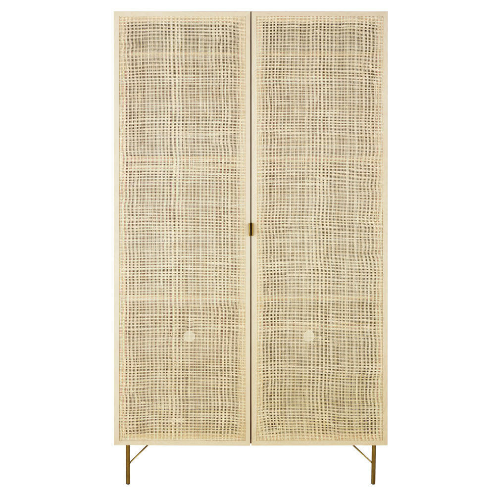 Solstice - Dressing 2 portes en rotin tressé