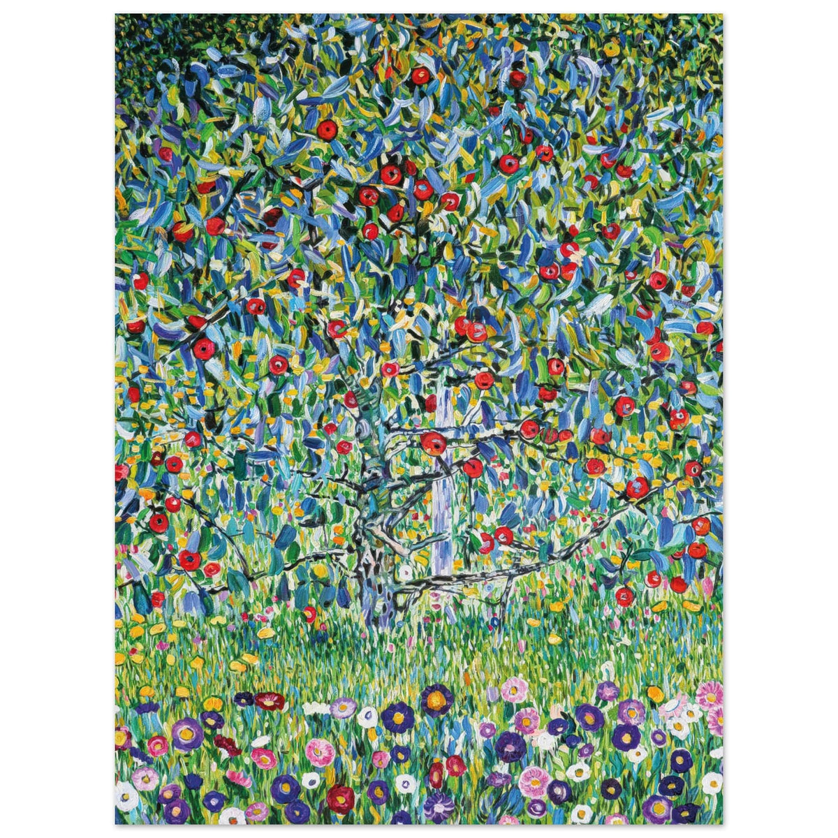 Artfulprints Poster Gustav Klimt - Apple tree  - 30x40 cm - Groen