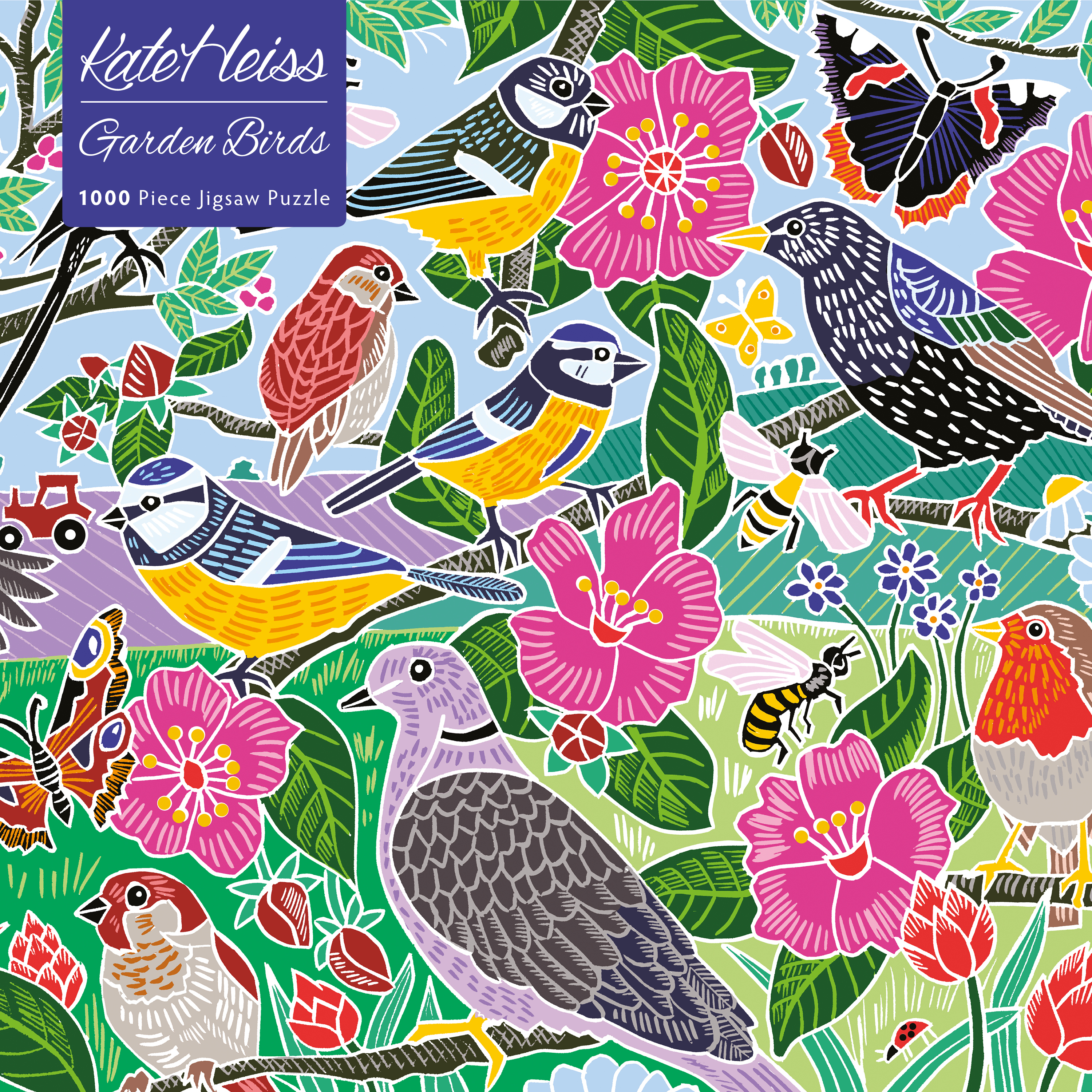 Kate Heiss Garden Birds Jigsaw Puzzle 1000 Pieces