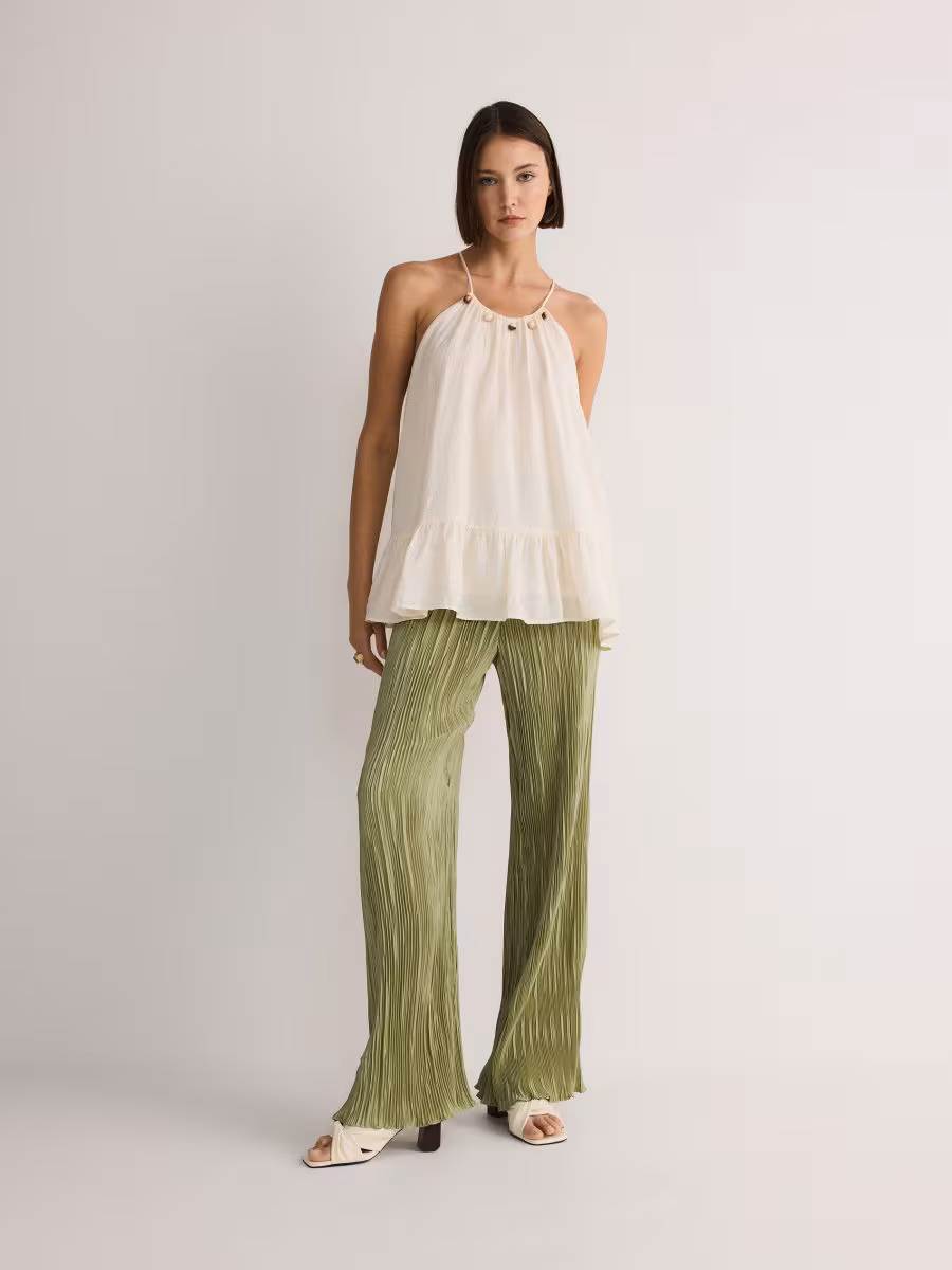 Blouse With Peplum Hem