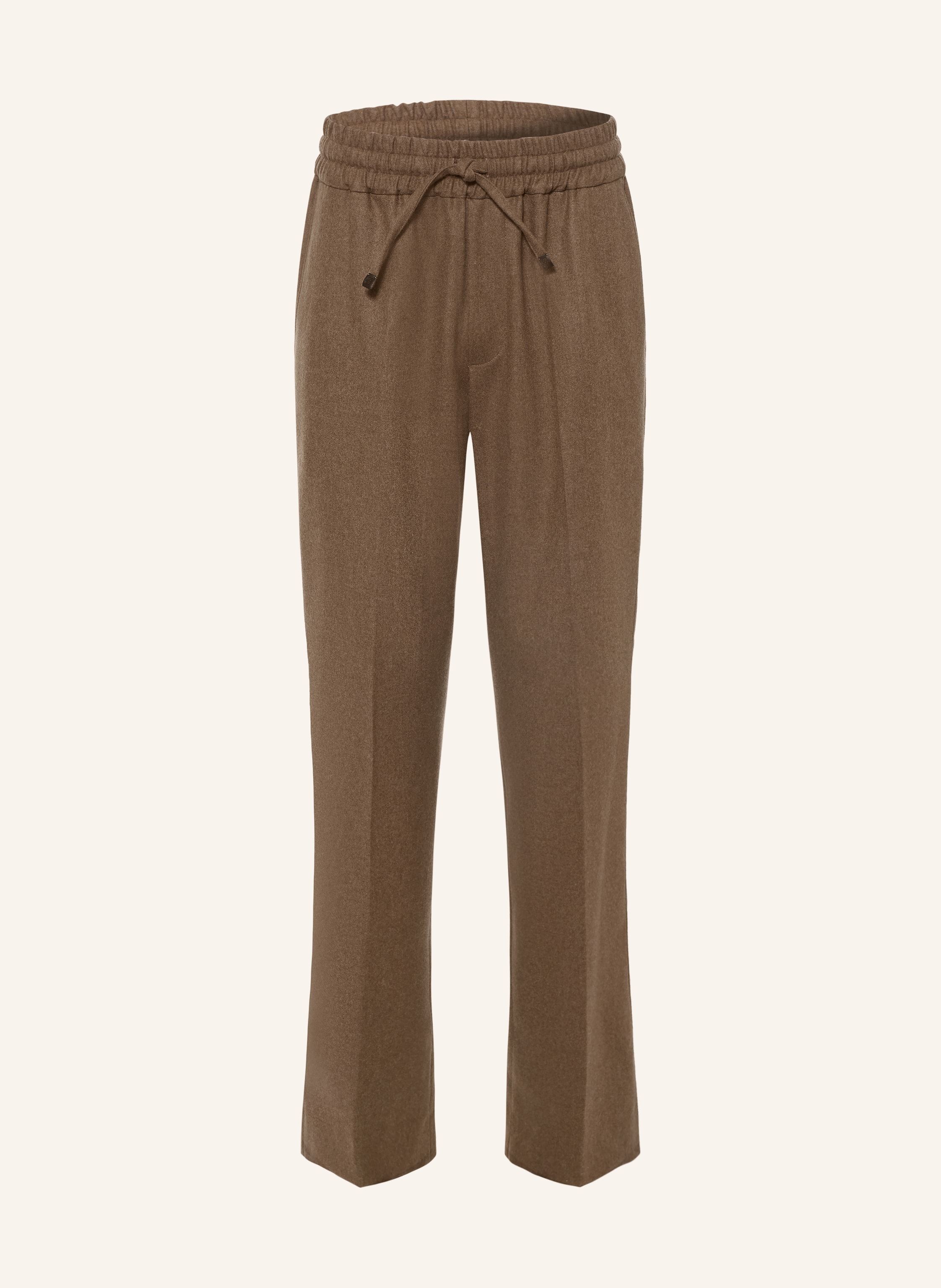 DRÔLE DE MONSIEUR Flanellhose im Jogging-Stil Regular Fit