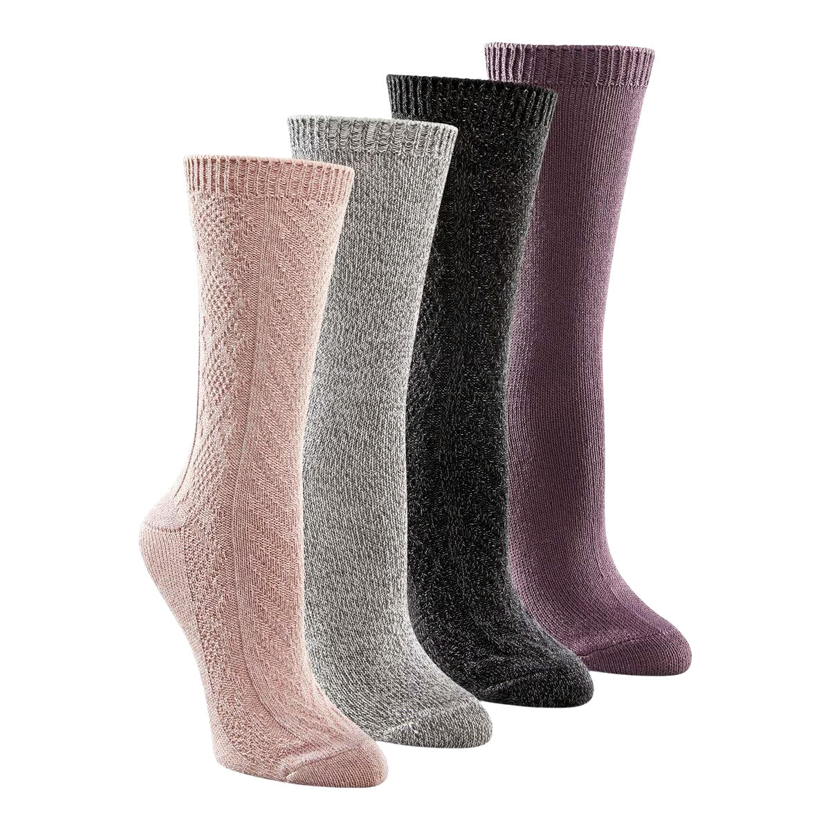 WindRiver Women's T-Max 4 Pack Casual Crew Socks