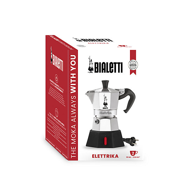 Cafetière Italienne Moka Express I love coffee 2 tasses Inox