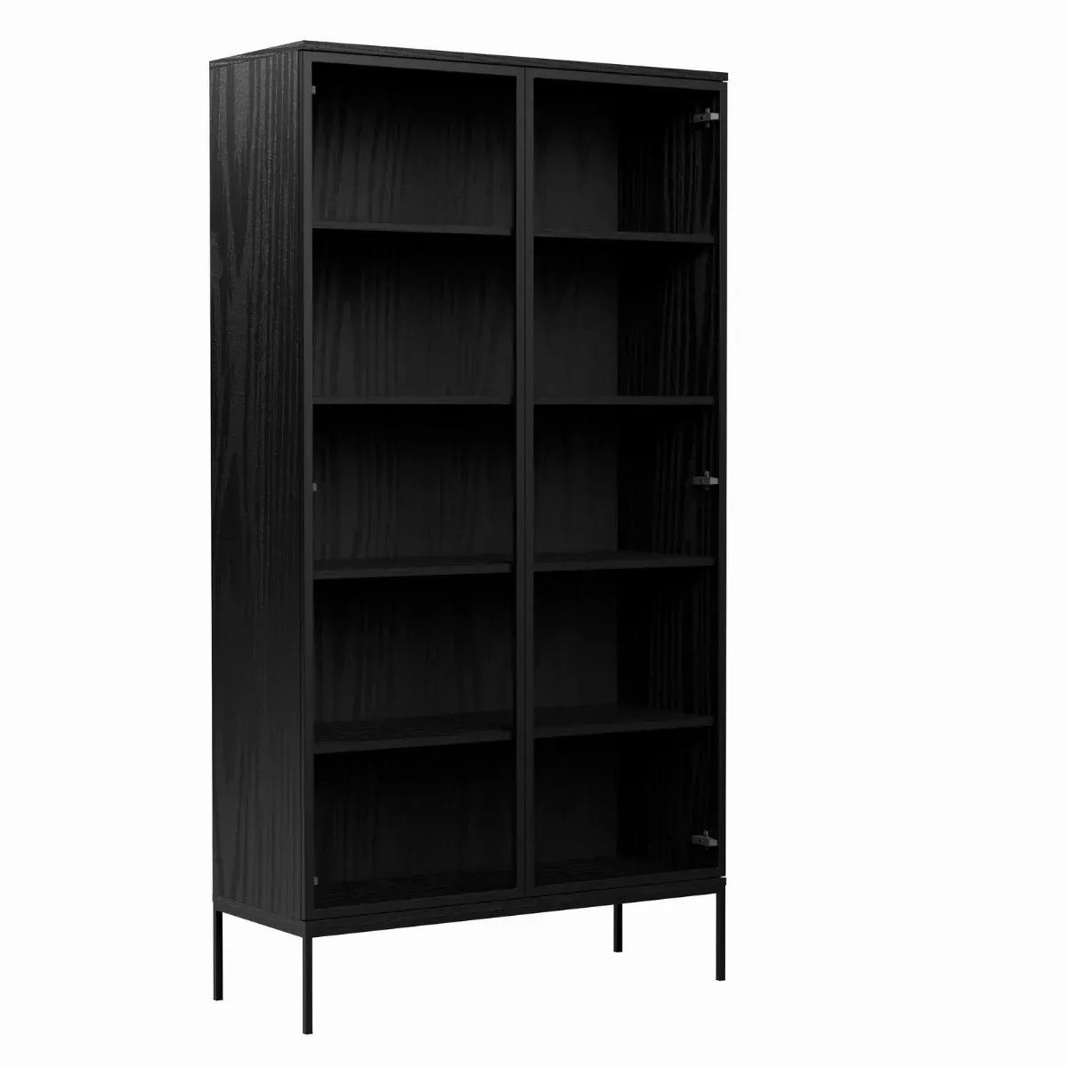 Witryna wysoka KRON 100cm czarny dąb