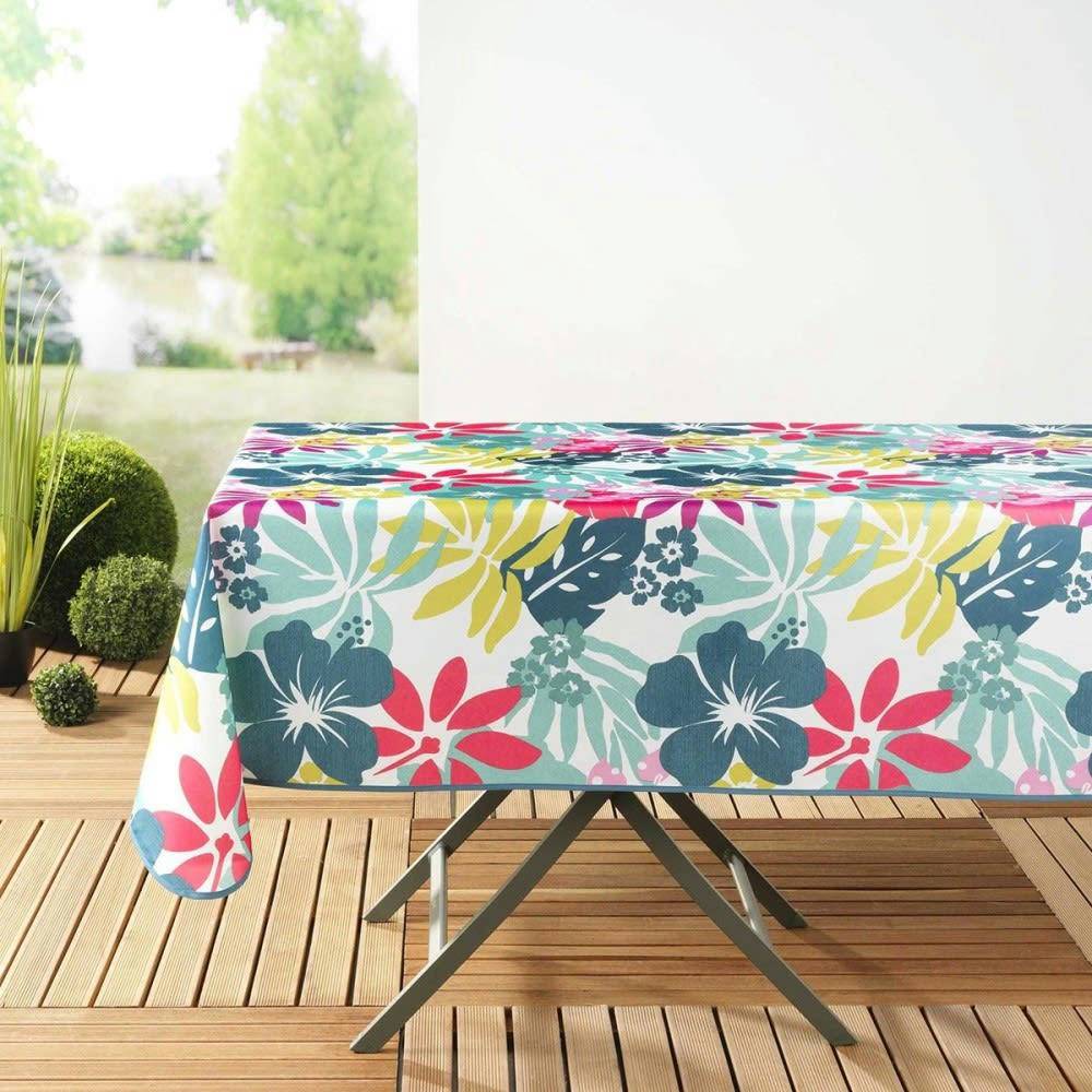 HAWAI - Nappe antitache rectangulaire blanc 150x240cm