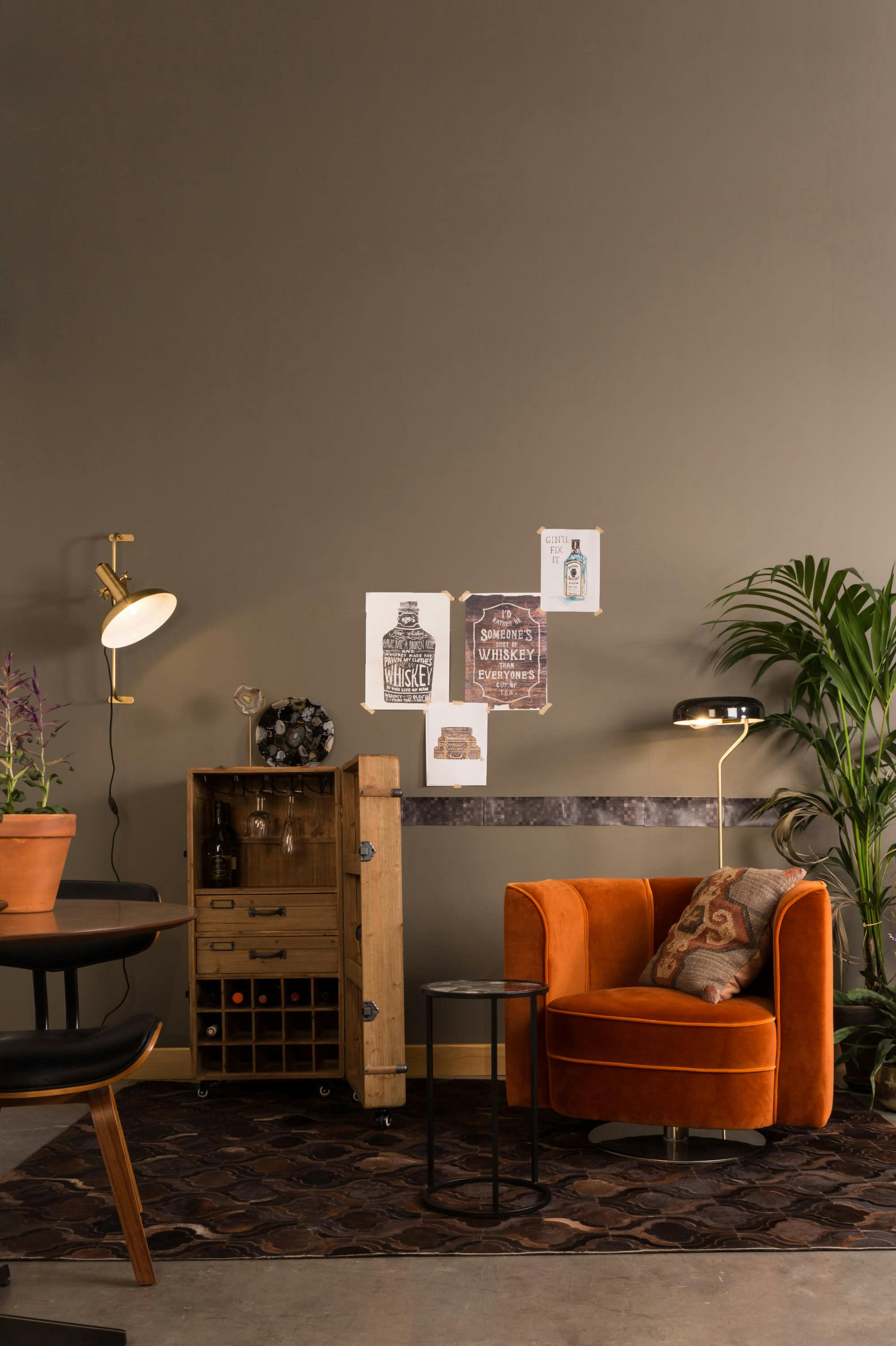 LICO - Armoire à vin en bois beige