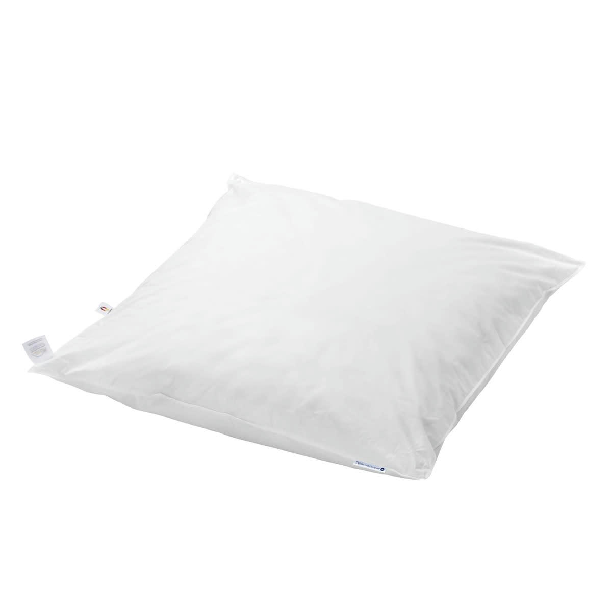 - Couette en duvet pour bébé coton blanc 80x80 cm