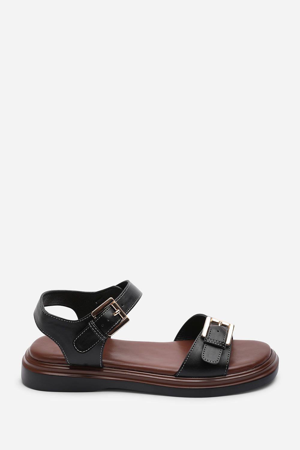 Where's That From Circa Flatform Double Buckle Sandal