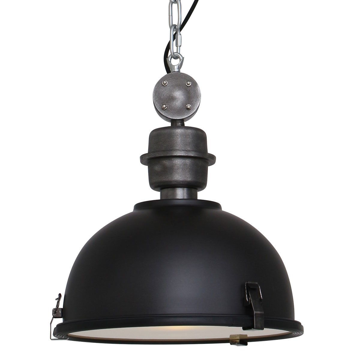Steinhauer hanglamp industrieel - 1 lichts - 33x 150 cm - zwart