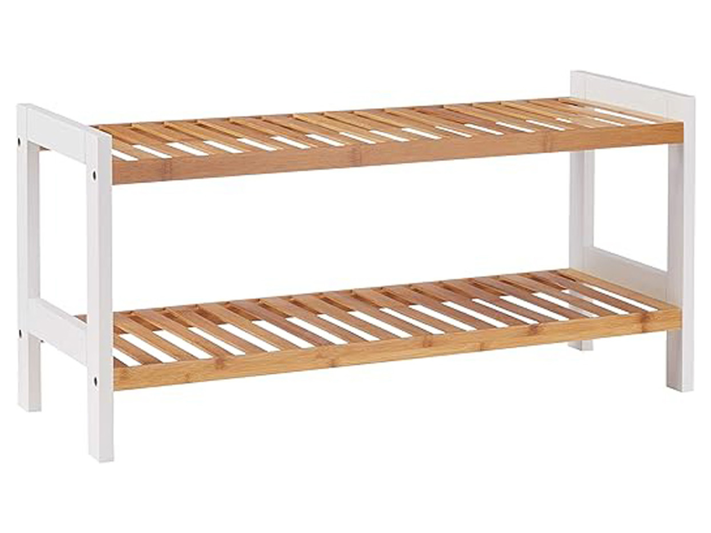 Regał na buty Lena II 70 cm naturalny/biały