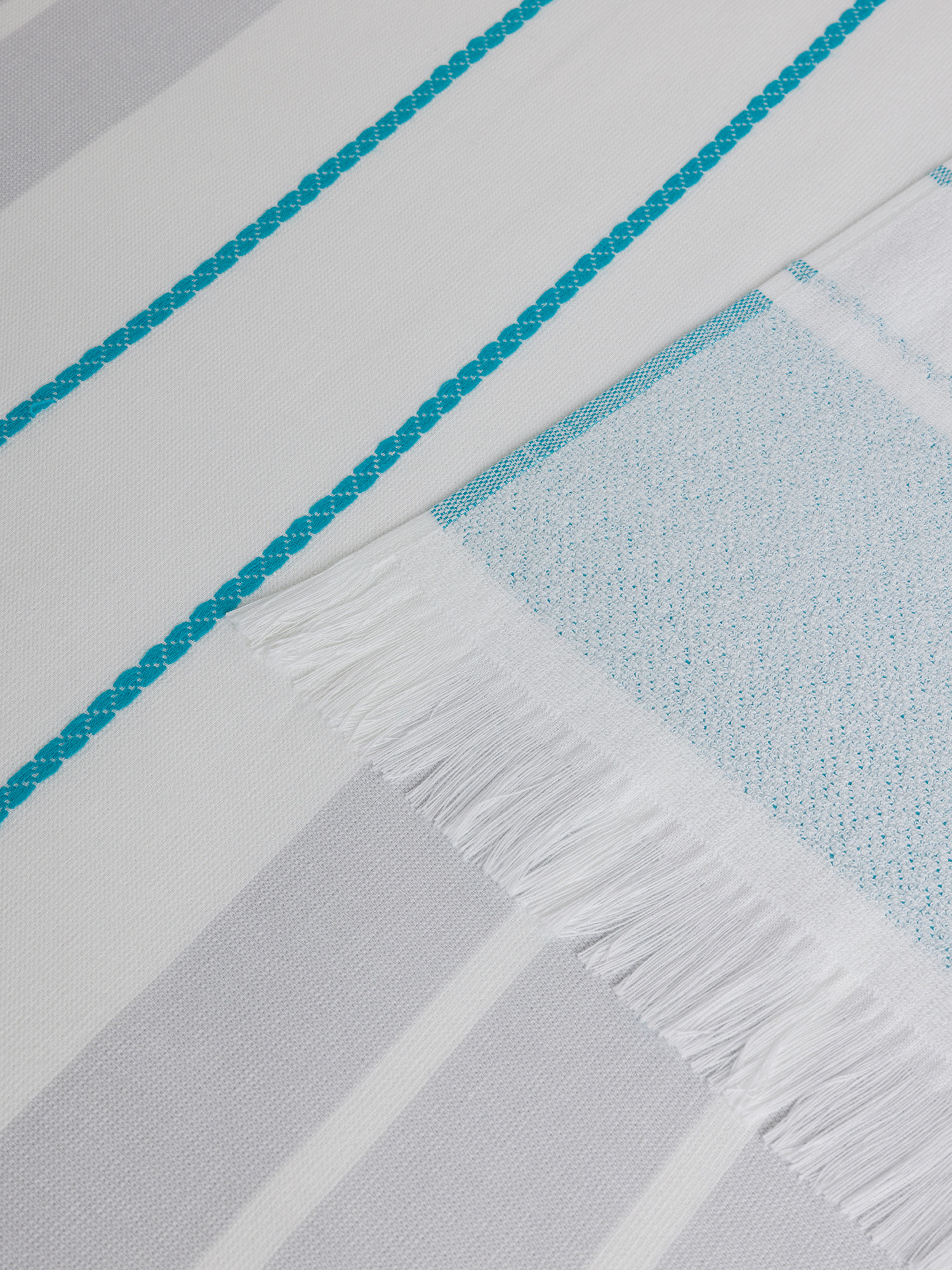 Telo mare hammam con frange